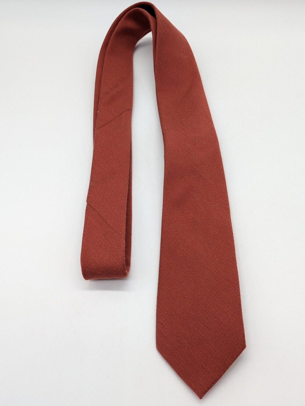 Birdy Grey Skinny Burnt Orange Groomsman Tie